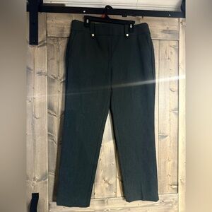 LOFT Hunter Green Slim Ankle Pants (6P)